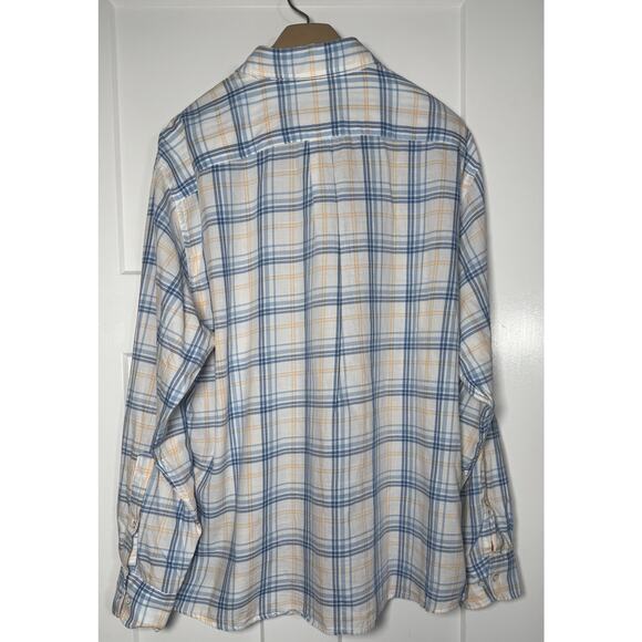 Peter Millar Light Blue Yellow Button Up Shirt Mens XXL‎ 100% Cotton - Picture 2 of 9